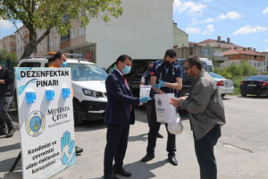 Maske ve El Dezenfektanı Dağıtımımız Sürüyor
